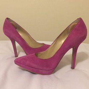 Nine West fuschia pink heels